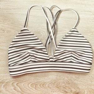 FLAWLESS Acacia Swimwear Striped Bikini Top